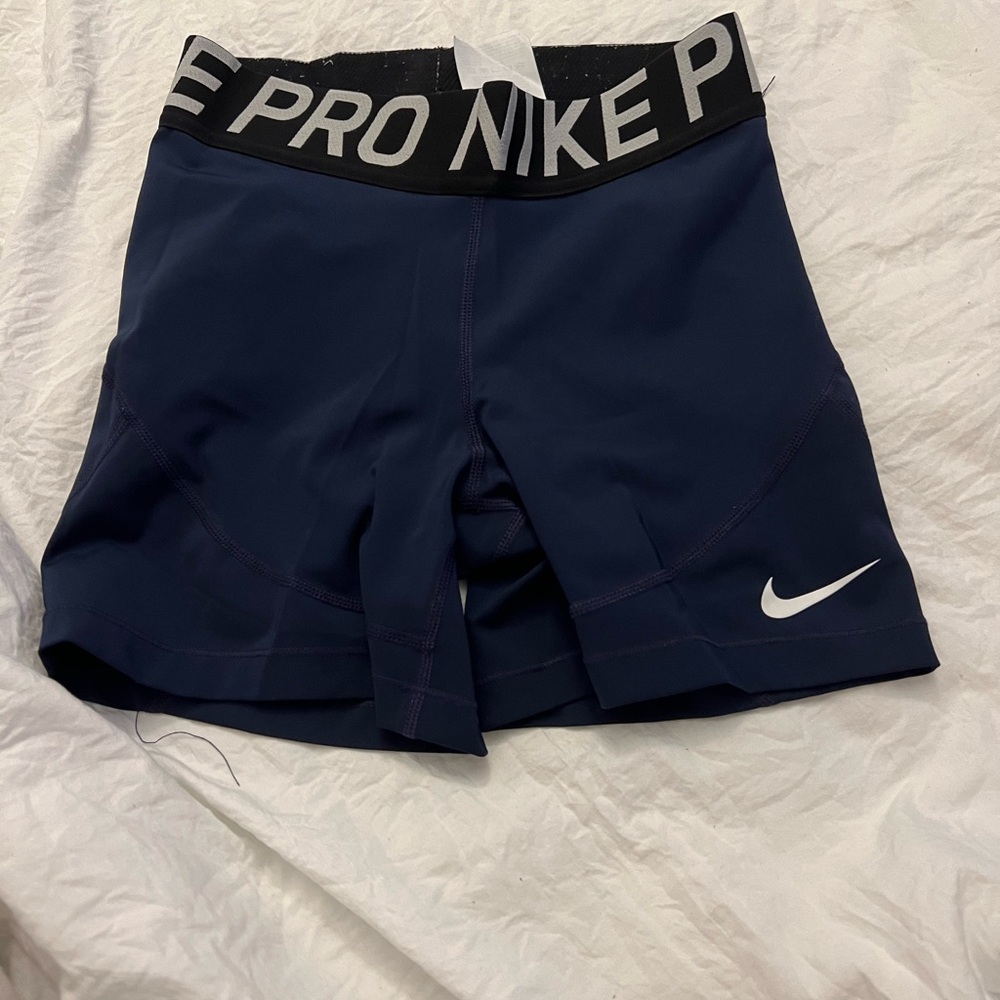 Nike Women's Navy Pro Shorts